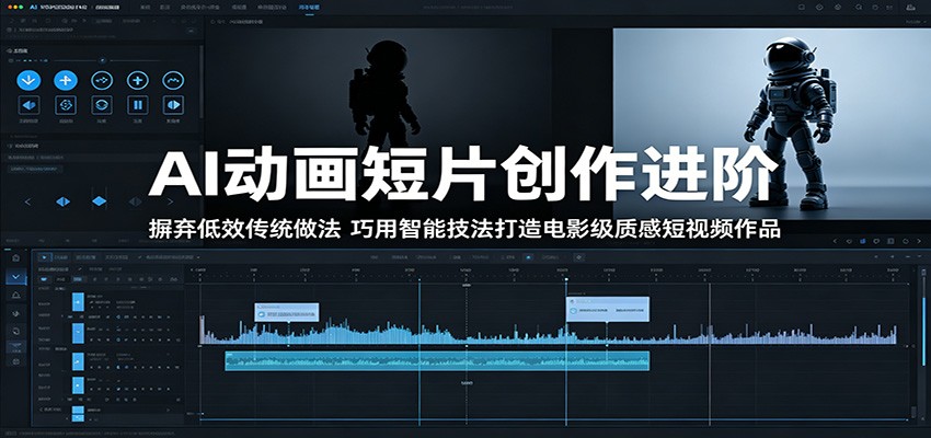 AI动画短片创作进阶：摒弃低效传统做法，巧用智能技法打造电影级质感短视频作品-研习库