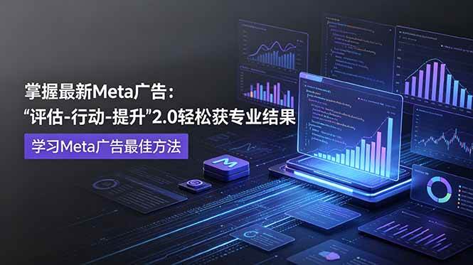 （18972期）掌握最新的Meta广告，通过“评估-行动-提升”2.0版本轻松获得专业级结果。学习目前学习Meta广告的最佳方法-研习库