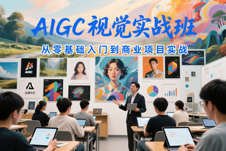 AIGC视觉实战班，从零基础入门到商业项目实战-研习库