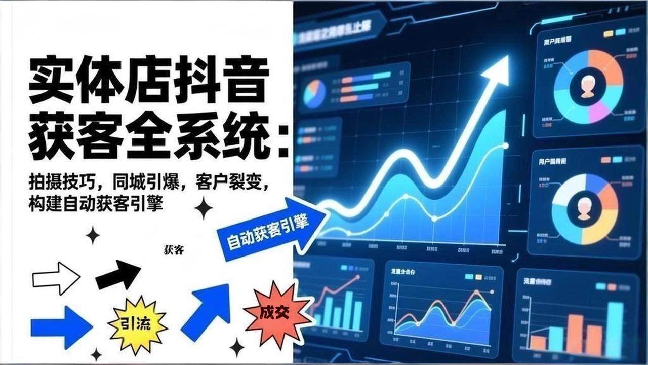（17090期）2026实体店抖音获客全系统：拍摄技巧，同城引爆，客户裂变，构建自动获客引擎-研习库