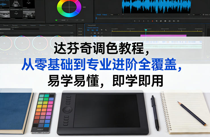 达芬奇调色教程,从零基础到专业进阶全覆盖,易学易懂,即学即用-研习库