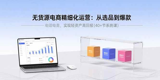 图片[1]-（15896期）无货源电商精细化运营：从选品到爆款，实现轻资产高回报(40+节系统课)-研习库