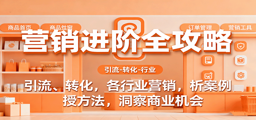 营销进阶全攻略，引流、转化，各行业营销，析案例，授方法，洞察商业机会-研习库