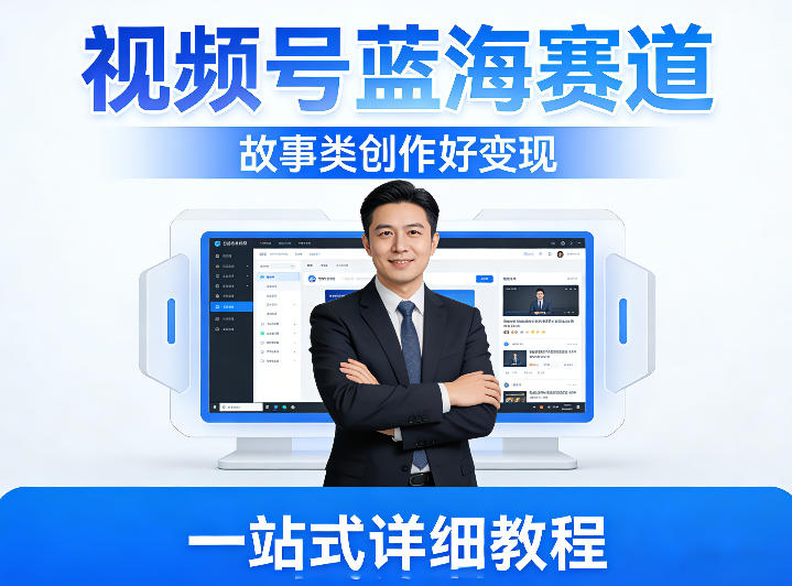 视频号蓝海赛道，故事类创作好变现，一站式详细教程-研习库
