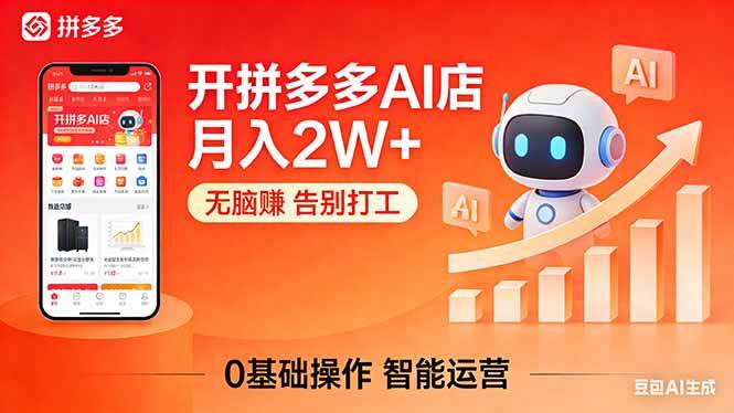 （17947期）开一家拼多多AI店，月入2W+，无脑赚，告别打工，附SOP手册-研习库
