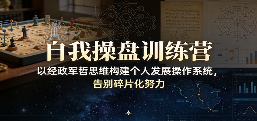 自我操盘训练营:以经政军哲思维构建个人发展操作系统,告别碎片化努力-研习库