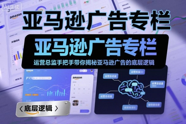 亚马逊广告专栏：运营总监手把手带你揭秘亚马逊广告的底层逻辑-研习库