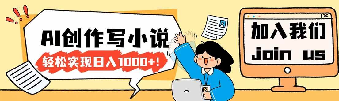 （17822期）26年最新风口项目AI工具创作写小说，轻松实现日入1000+-研习库