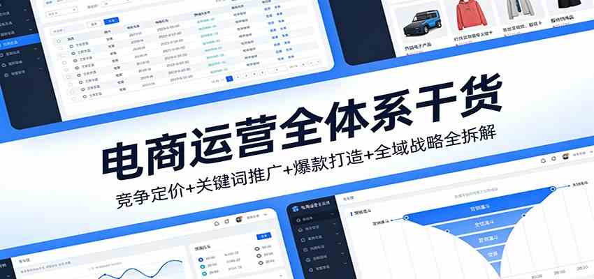 电商运营全体系干货，竞争定价+关键词推广+爆款打造+全域战略全拆解-研习库