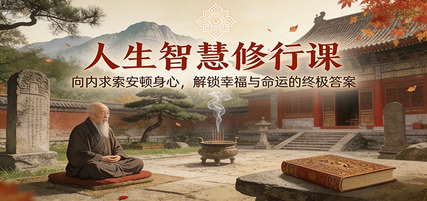 人生智慧修行课：向内求索安顿身心，解锁幸福与命运的终极答案-研习库