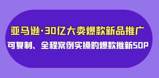 图片[1]-（9944期）亚马逊30亿·大卖爆款新品推广，可复制、全程案例实操的爆款推新SOP-研习库