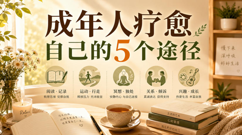 付费文章：成年人疗愈自己的5个途径-研习库