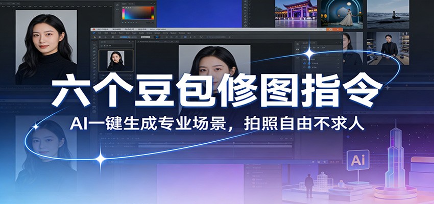 六个豆包修图指令:AI 一键生成专业场景,拍照自由不求人-研习库