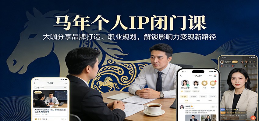 马年个人IP闭门课,大咖分享品牌打造、职业规划,解锁影响力变现新路径-研习库