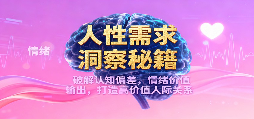 人性需求洞察秘籍,破解认知偏差,情绪价值输出,打造高价值人际关系 人性需求洞察秘籍,破解认知偏差,情绪价值输出,打造高价值人际关系