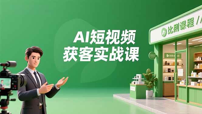 (16747期)AI短视频获客实战课,数字人创作、实体行业应用、精准引流,30天获取客源月入6万+-研习库