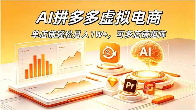 (18987期)AI拼多多虚拟电商,单店铺轻松月入1W+,可多店铺矩阵-研习库