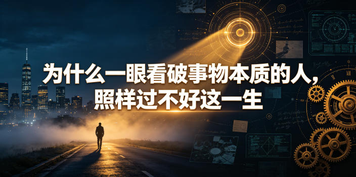 付费文章:为什么一眼看破事物本质的人,照样过不好这一生-研习库