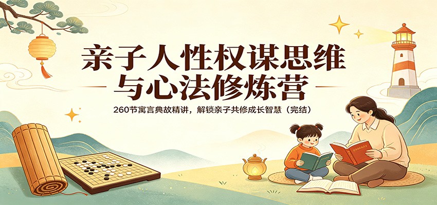 亲子人性权谋思维与心法修炼营：260节寓言典故精讲，解锁亲子共修成长智慧（完结）-研习库