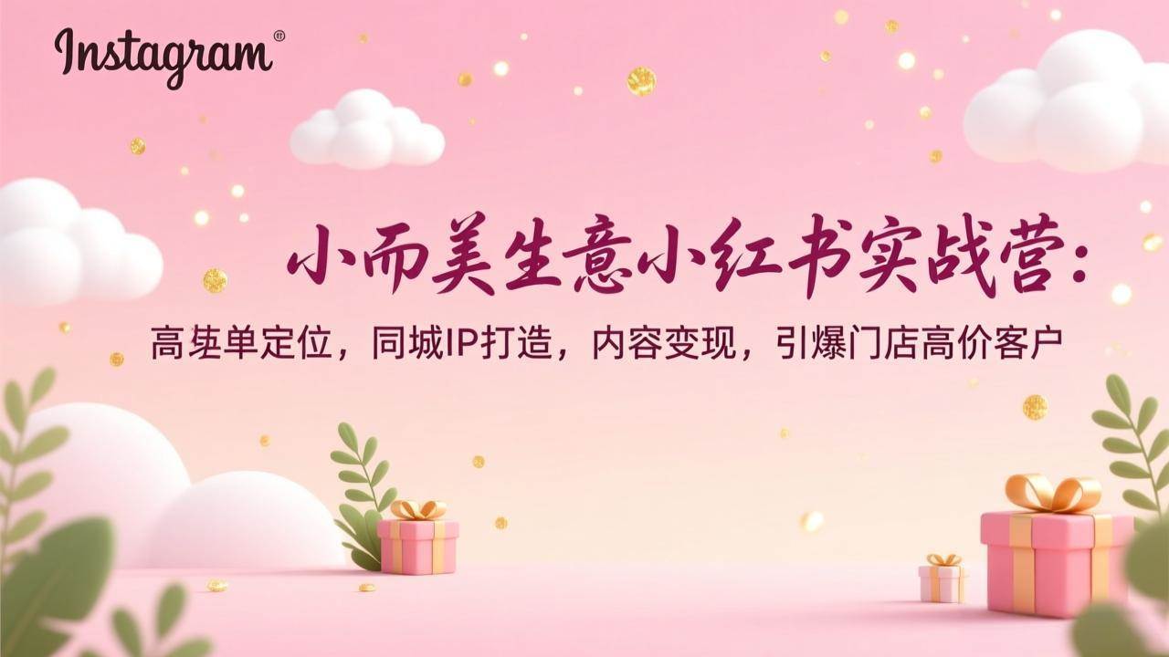 （17113期）小而美生意小红书实战营：高客单定位，同城IP打造，内容变现，引爆门店高价客户-研习库