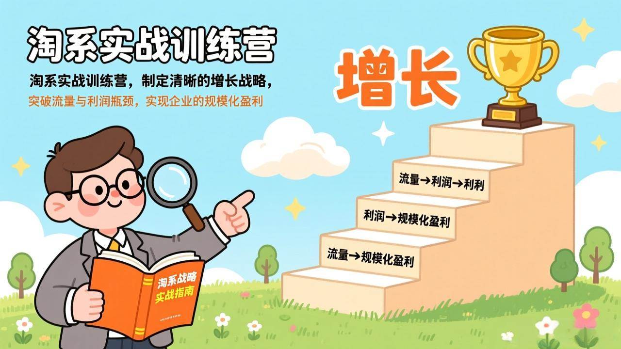 （17278期）淘系实战训练营，制定清晰的增长战略，突破流量与利润瓶颈，实现企业的规模化盈利-研习库