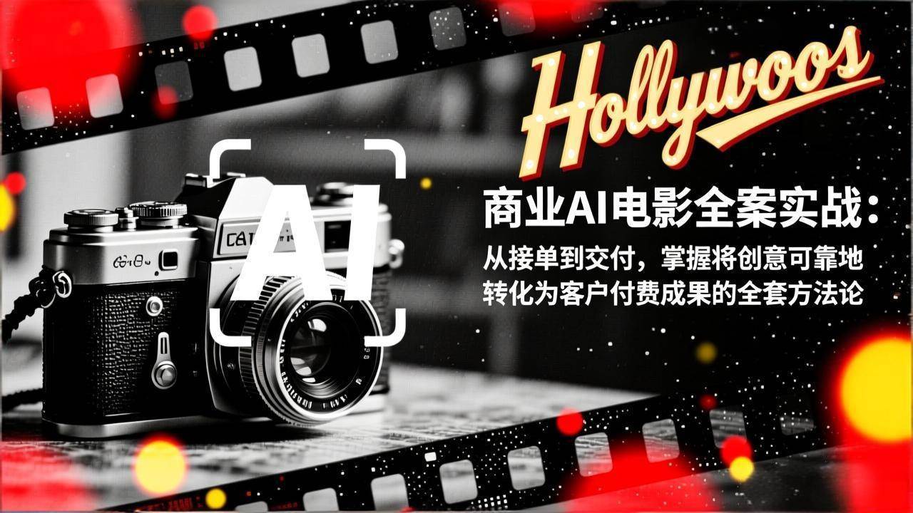 （17092期）商业AI电影全案实战：从接单到交付，掌握将创意可靠地转化为客户付费成果的全套方法论