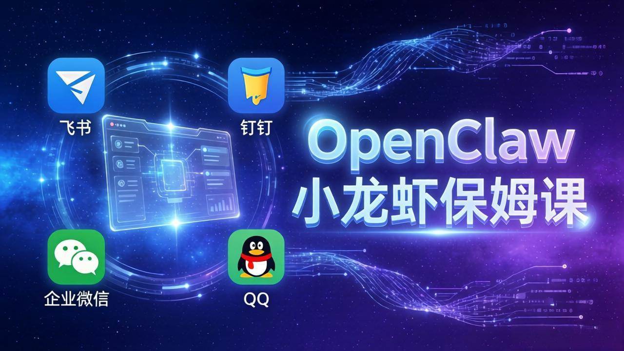 （17614期）OpenClaw小龙虾保姆课： Windows/macOS/Linux/Docker全系统安装，飞书+钉钉+企业微信+QQ 全接入-研习库