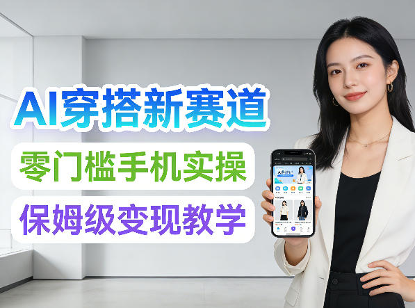 2026年AI穿搭新赛道，零门槛手机实操，保姆级变现教学-研习库