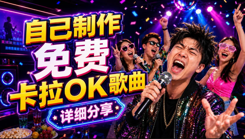 零基础AI制作免费卡拉OK视频教程，从歌曲生成、音轨分离到字幕制作、视频导出，手把手教学-研习库