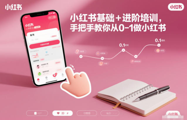 小红书基础+进阶培训,手把手教你从0-1做小红书-研习库