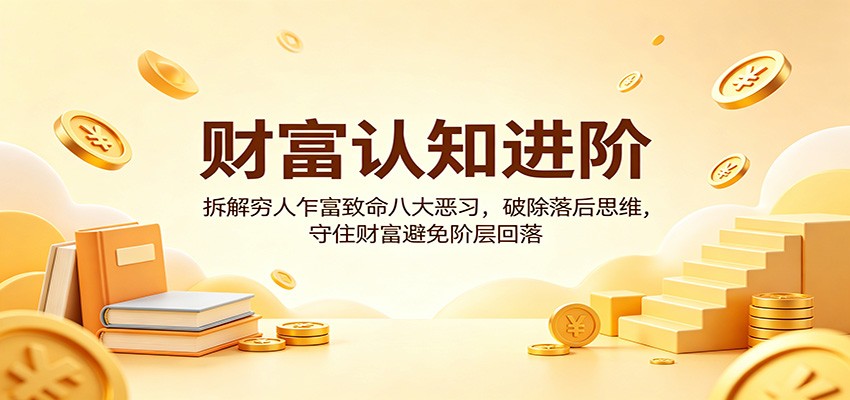 财富认知进阶：拆解穷人乍富致命八大恶习，破除落后思维，守住财富避免阶层回落-研习库
