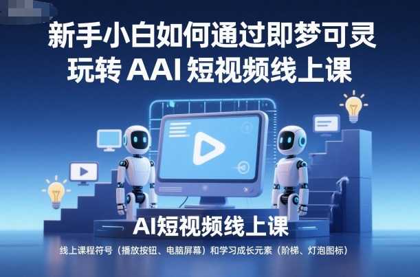 新手小白如何通过即梦可灵玩转AI短视频线上课-研习库