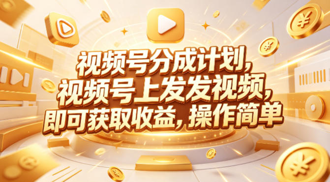 视频号分成计划，599元众筹的Red团队课程，视频号上发发视频，即可获取收益，操作简单-研习库