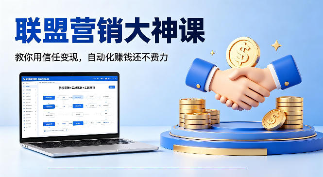 联盟营销大神课，教你用信任变现，自动化賺钱还不费力【原创双语字幕】-研习库