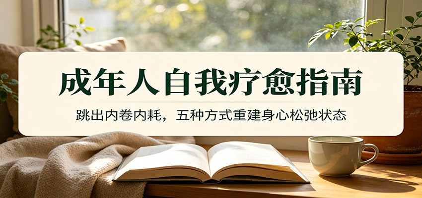 成年人自我疗愈指南:跳出内卷内耗,五种方式重建身心松弛状态-研习库