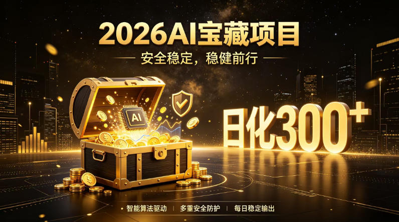 2026AI安全掘金项目,日化稳定300+,无需人为干预操作,当天见收益,操作简单【揭秘】-研习库