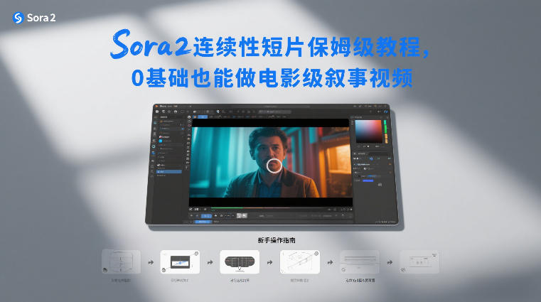 Sora2连续性短片保姆级教程，0基础也能做电影级叙事视频-研习库