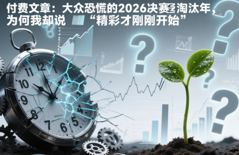 付费文章：大众恐慌的2026决赛淘汰年，为何我却说“精彩才刚刚开始”？-研习库