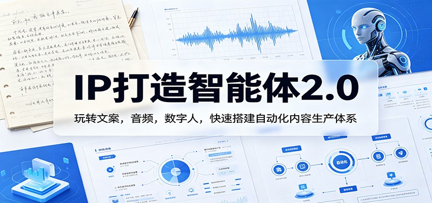 IP打造智能体2.0：玩转文案，音频，数字人，快速搭建自动化内容生产体系-研习库