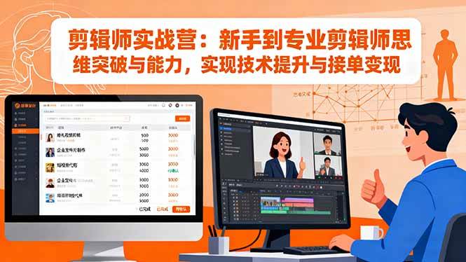 图片[1]-（16347期）剪辑师实战营：新手到专业剪辑师思维突破与能力，实现技术提升与接单变现-研习库