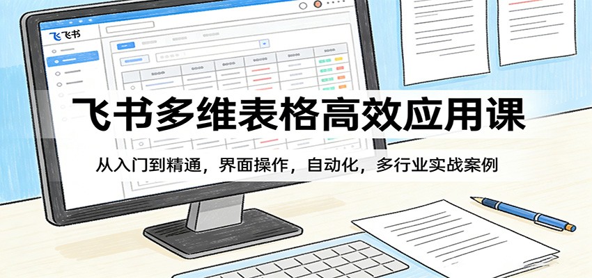 飞书多维表格高效应用课：从入门到精通，界面操作，自动化，多行业实战案例-研习库