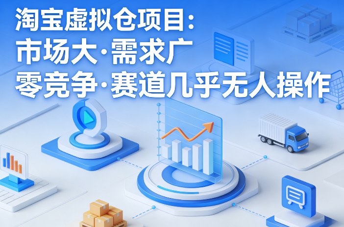 淘宝虚拟仓项目，市场大，需求广，零竞争，赛道几乎没人操作（更新0410）-研习库