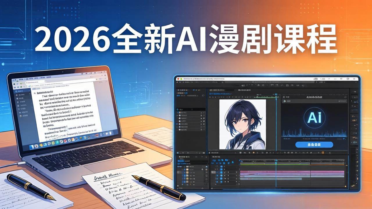 （17893期）2026全新AI漫剧课程：覆盖创作全链路，教你写作分镜剪辑配音一站式打造漫剧作品-研习库
