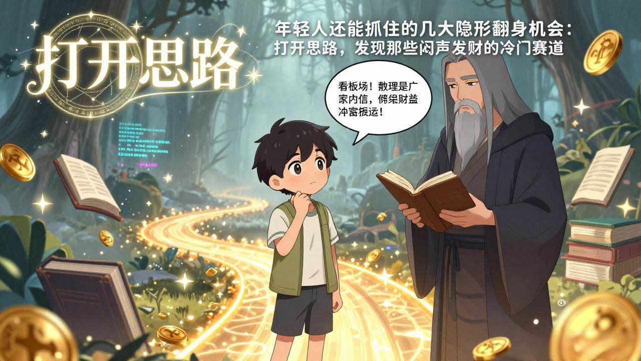 (17471期)付费文1+2:年轻人还能抓住的几大隐形翻身机会:打开思路,发现那些闷声发财的冷门赛道 (17471期)付费文1+2:年轻人还能抓住的几大隐形翻身机会:打开思路,发现那些闷声发财的冷门赛道