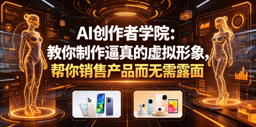 AI创作者学院：教你制作逼真的虚拟形象，帮你销售产品而无需露面【原创双语字幕】-研习库