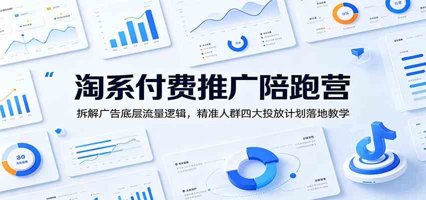 淘系付费推广陪跑营：拆解广告底层流量逻辑，精准人群四大投放计划落地教学-研习库