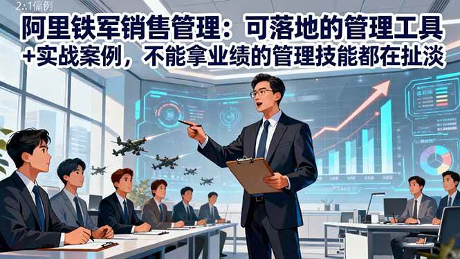 图片[1]-（16436期）阿里铁军销售管理：可落地的管理工具+实战案例，不能拿业绩的管理都在扯淡-研习库