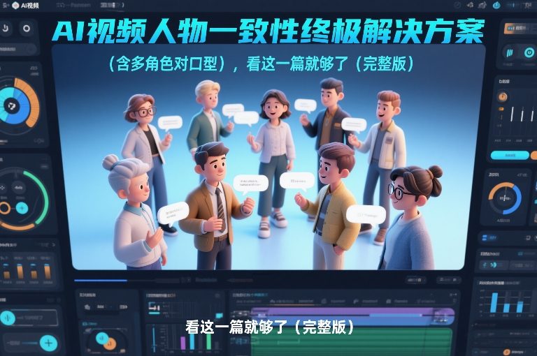AI视频人物一致性终极解决方案（含多角色对口型），看这一篇就够了（完整版）-研习库