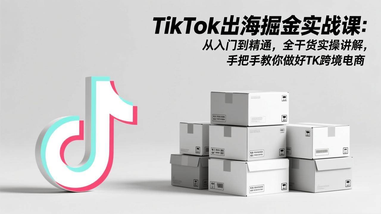 （17368期）TikTok出海掘金实战课：从入门到精通，全干货实操讲解，手把手教你做好TK跨境电商-研习库