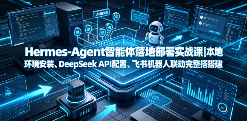 Hermes-Agent智能体落地部署实战课|本地环境安装、DeepSeek API配置、飞书机器人联动完整搭建教程-研习库